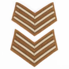 British WW2 and WW1 Sergeant Rank Stripes