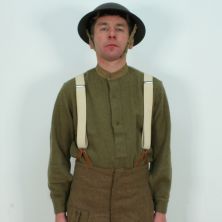 WW2 British Wool Collarless Shirt Mans.
