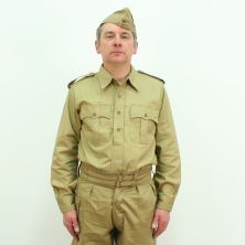 KD Airtex 1/2 button Khaki Drill Desert Shirt WW2 British Army by Kay Canvas 