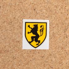 Belgium Flanders Helmet Transfer single decal for German WW2 helmet