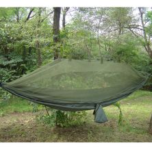 Snugpak Jungle Military Olive Green Lightweight Hammock with built in Mosquito Net