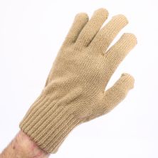 British Army Brown Wool Knitted Gloves 
