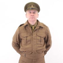 British Army Officers WW2  1937 BD Battle Dress jacket by Kay Canvas