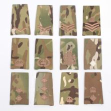 British Multicam Rank Slide Kings Crown Bronze Stitching
