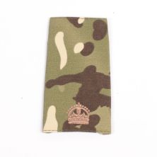 British Multicam Rank Slide Major Kings Crown Bronze