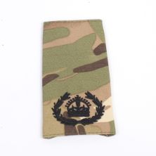 British Multicam Rank Slide WOII CQSM Kings Crown Black