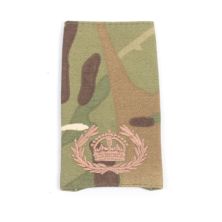 British Multicam Rank Slide WOII CQSM Kings Crown Bronze