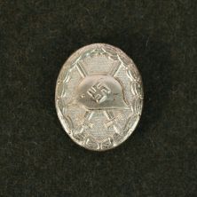 German 1939 Wound Badge Battle Worn by FAB Silver