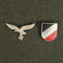 Luftwaffe Tropical Pith Helmet Badges