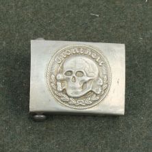 German Front Heir Skull Belt Buckle Aluminium