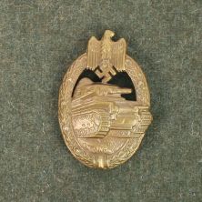 Army Panzer Assault Award Bronze Stamped