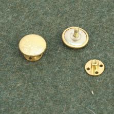 17mm Screw Back buttons for Shoulder Boards. Brass