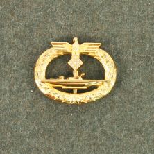 German WW2 U Boat Badge with Diamonds by RUM