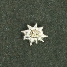 German Gebirgsjager Edelweiss Visor Cap Badge