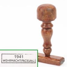 1941 Wehrmacht Packaging Rubber Ink Stamp