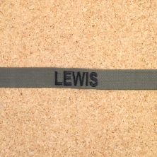 Embroidered Olive Green Name Tape Sew On