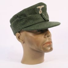 Waffen SS M43 Field Cap with badges and 2 Buttons on the front by EREL