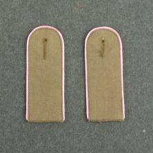 German Army DAK Afrika Corps Shoulder Boards with Panzer Piping