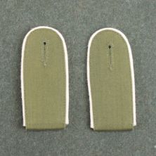 German Army DAK Shoulder Boards Mans with White Infantry Piping