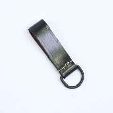 German Black Leather Black D Ring Belt Loop