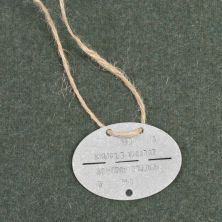 German Dog Tag stamped