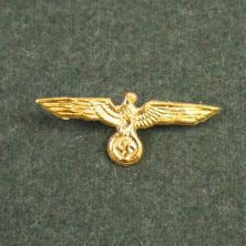 German Generals Cap Eagle Metal Gold Colour Cast