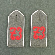 German Imperial WW1 Shoulder Boards Regiment 73 Hanoverian Infantry 