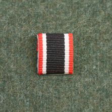 German Merit cross medal ribbon on a backing plate