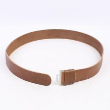 German Officers Brown Leather Belt for Two Piece buckle by RUM