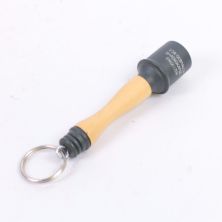 German wood stick grenade key ring