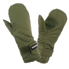 Buffalo DP Pertex & Pile lined Windproof Mitts Green