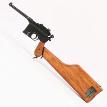 Denix Replica Mauser pistol with wood Stock holder