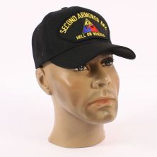 US Army 2nd Armoured Division " Hell on Wheels"  Baseball Cap Black
