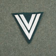 Heer M36 Obergefreiter Rank Dark Green with Silver Tresse