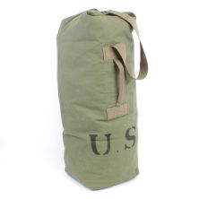  Kit Bag WW2 US Army Green Canvas with shoulder strap Large US Stamp