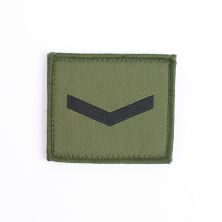 Lance Corporal rank patch. Hook and loop. Green