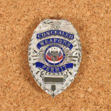 Concealed Weapons Permit Metal Badge