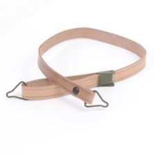Leather Chinstrap For The Liner On The WW2 M1 Helmet Natural Tan