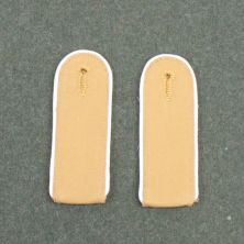 WW2 Luftwaffe Tropical Shoulder Boards With White Piping for Hermann Goring Division by RUM