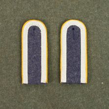 Luftwaffe Unteroffizier Shoulder Boards with Yellow piping and Bright Silver Tresse by RUM