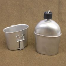 M1910 Canteen and Mug Stainless Steel Replica New