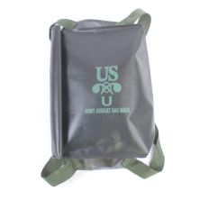 M7 Waterproof Carrier for the M5 Assault Gas Mask Black Rubberised Bag D Day Issue