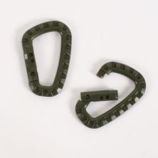 Tactical Plastic Equipment carabiner pack of 2.