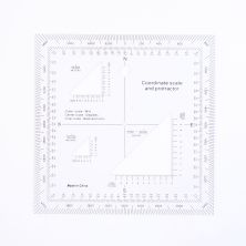 Military Map Coordinate Scale Protractor Romer in Mils