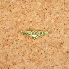 USN Pilots Wings Cap Badge for Garrison Cap