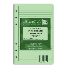 Rite in the rain loose leaf TAMS paper. Green