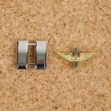 Officers USAAF Shirt Collar Badge Set. Captain.