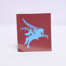 Pegasus Airborne Vehicle Sticker 13x14.5cm