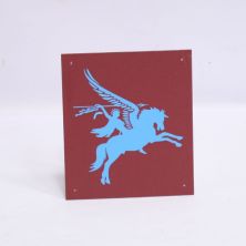 Pegasus Metal Vehicle Badge Plate