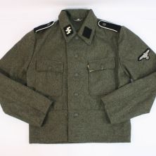 Waffen SS M44 Wool Tunic with Badges by Richard Underwood Militaria